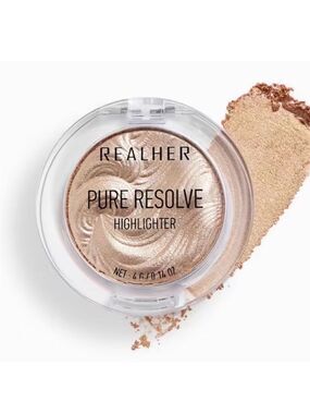RealHer Pure Resolve Highlighter Champagne NIB 4G